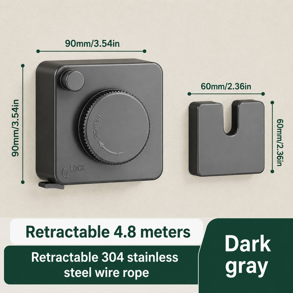 BimbaHome™ Retractable Clothesline